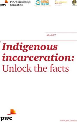 INDIGENOUS INCARCERATION: UNLOCK THE FACTS - PWC'S INDIGENOUS CONSULTING MAY 2017 - PWC AUSTRALIA