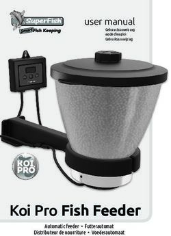 Koi Pro Fish Feeder user manual Automatic feeder Futterautomat