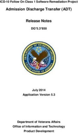 Admission Discharge Transfer (ADT) Release Notes - DG*5.3*850 ICD-10 Follow On Class 1 Software Remediation Project - July 2014 Application ...