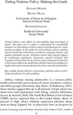 Dating Violence Policy: Making the Grade