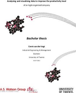 Bachelor thesis - Analysing and visualising data to improve the productivity level - University of Twente Student Theses