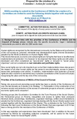 Proposal for the cr&eacute;ation of a - Committee : Action for social rights