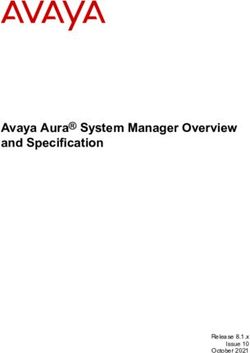 Avaya Aura System Manager Overview and Specification - Release 8.1.x Issue 10 October 2021