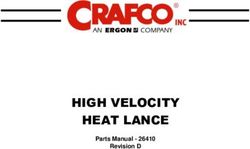HIGH VELOCITY HEAT LANCE - Parts Manual - 26410 Revision D - CRAFCO