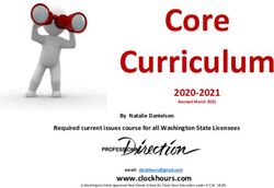 Core Curriculum 2020-2021 - clockhours.com
