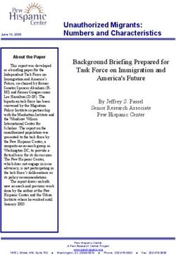 Unauthorized Migrants: Numbers and Characteristics