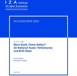 More Goals, Fewer Babies? On National Teams' Performance and Birth Rates - DISCUSSION PAPER SERIES - Institute of Labor ...
