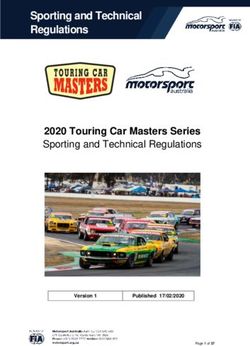 Sporting and Technical Regulations - 2020 Touring Car Masters Series Sporting and Technical Regulations - Motorsport Australia