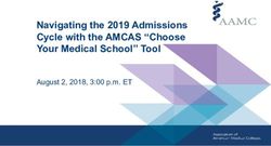 Navigating the 2019 Admissions Cycle with the AMCAS "Choose Your Medical School" Tool - August 2, 2018, 3:00 p.m. ET - AAMC