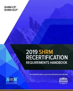 2019 SHRM RECERTIFICATION - REQUIREMENTS HANDBOOK - SHRM-CP SHRM-SCP
