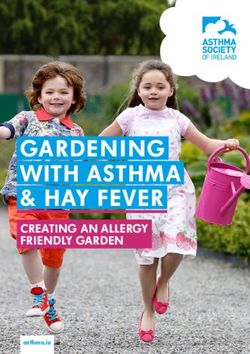 GARDENING WITH ASTHMA & HAY FEVER - CREATING AN ALLERGY FRIENDLY GARDEN - Asthma Society of Ireland