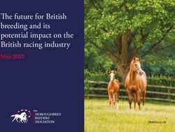 The future for British breeding and its potential impact on the British racing industry - May 2021