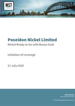 Poseidon Nickel Limited - Nickel Ready to Go with Bonus Gold Initiation of coverage 21 July 2020