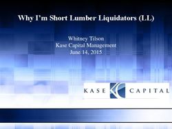 Why I'm Short Lumber Liquidators (LL) - Whitney Tilson Kase Capital Management June 14, 2015