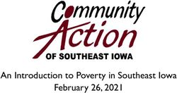 An Introduction to Poverty in Southeast Iowa February 26, 2021