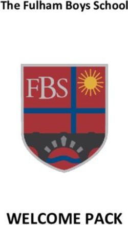 WELCOME PACK - The Fulham Boys School