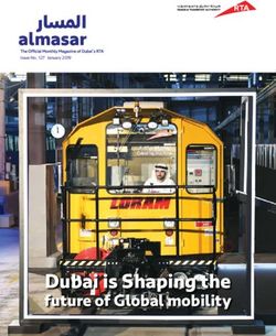 Dubai is Shaping the future of Global mobility - Issue No. 127 January 2019 - RTA