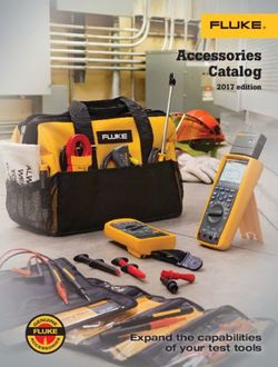 Fluke Accessories Catalog 2017 edition