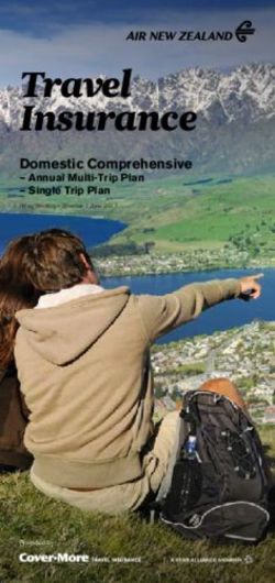 Travel Insurance Domestic Comprehensive-Annual Multi-Trip Plan - Single Trip Plan Policy Wording - Effective 1 June 2017