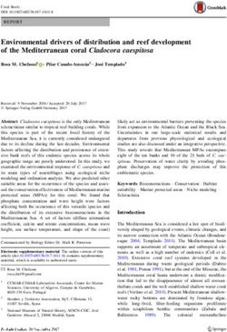 Environmental drivers of distribution and reef development of the Mediterranean coral Cladocora caespitosa