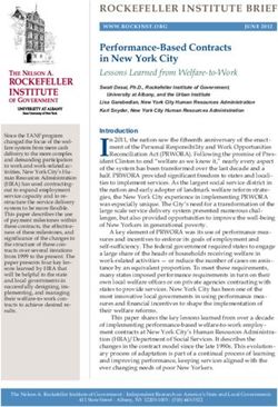 ROCKEFELLER INSTITUTE BRIEF