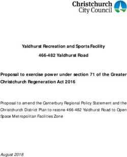 Yaldhurst Recreation and Sports Facility 466-482 Yaldhurst Road Proposal to exercise power under section 71 of the Greater Christchurch ...