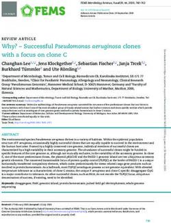 Why? - Successful Pseudomonas aeruginosa clones with a focus on clone C