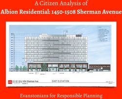 Albion Residential: 1450-1508 Sherman Avenue - A Citizen Analysis of - Evanstonians for Responsible Planning - City of Evanston