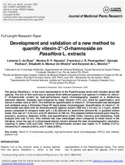 Development and validation of a new method to quantify vitexin-2''-O-rhamnoside on - Academic Journals