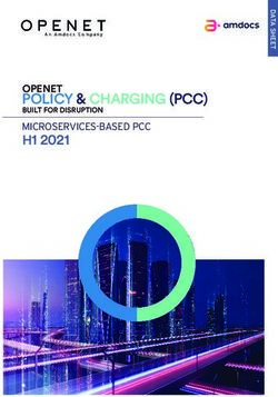 POLICY & CHARGING (PCC) - OPENET H1 2021 - Amdocs