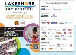 A UNIQUE & ARTFUL EXPERIENCE - SATURDAY, JUNE 26 9am-5pm SUNDAY, JUNE 27 10am-3pm - Lakeshore Art Festival
