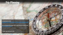 Trip Planning - Shadow Light Productions