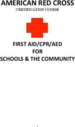 RED CROSS FIRST AID/CPR/AED - SCHOOLS & THE CERTIFICATION COURSE