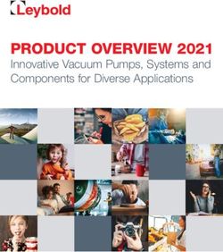 PRODUCT OVERVIEW 2021 - Innovative Vacuum Pumps, Systems and Components for Diverse Applications - Leybold
