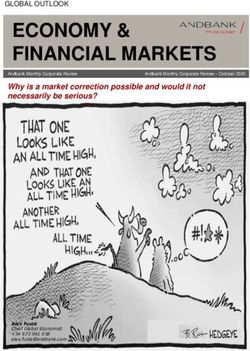 ECONOMY & FINANCIAL MARKETS - October 2020