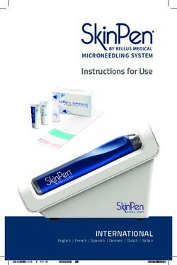 Instructions for Use MICRONEEDLING SYSTEM - SkinPen