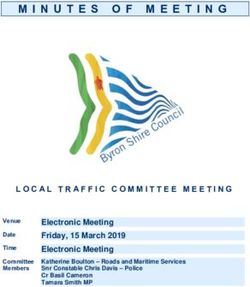 MINUTES OF MEETING - 15 March 2019