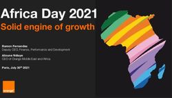 Africa Day 2021 Solid engine of growth - Ramon Fernandez Deputy CEO, Finance, Performance and Development - Orange