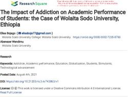 The Impact of Addiction on Academic Performance of Students: the Case of Wolaita Sodo University, Ethiopia - Research ...