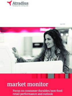 Market monitor Focus on consumer durables/non-food retail performance and outlook - see finance group