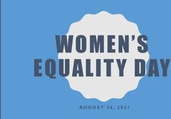 WOMEN'S EQUALIT Y DAY - AUGUST 26, 2021 - Marine Forces Reserve