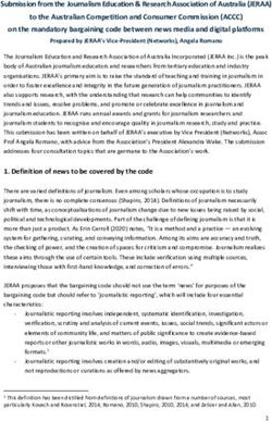 Submission from the Journalism Education & Research Association of Australia (JERAA) to the Australian Competition and Consumer Commission (ACCC) ...