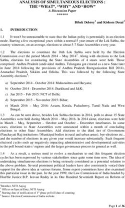 ANALYSIS OF SIMULTANEOUS ELECTIONS : THE "WHAT", "WHY" AND "HOW" - NITI Aayog