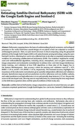 ESTIMATING SATELLITE-DERIVED BATHYMETRY (SDB) WITH THE GOOGLE EARTH ENGINE AND SENTINEL-2 - PUMA