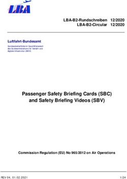 Passenger Safety Briefing Cards (SBC) and Safety Briefing Videos (SBV) - Luftfahrt Bundesamt