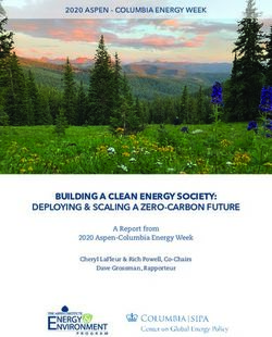 BUILDING A CLEAN ENERGY SOCIETY: DEPLOYING & SCALING A ZERO-CARBON FUTURE - 2020 ASPEN - COLUMBIA ENERGY WEEK