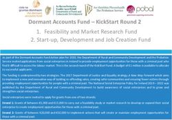 DORMANT ACCOUNTS FUND - KICKSTART ROUND 2 - POBAL