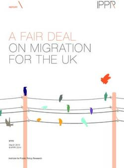 A FAIR DEAL ON MIGRATION FOR THE UK - IPPR