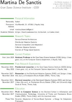 Martina De Sanctis Gran Sasso Science Institute - GSSI - Gran ...
