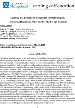 Learning and Education Strategies for Scholarly Impact: Influencing Regulation, Policy and Society through Research